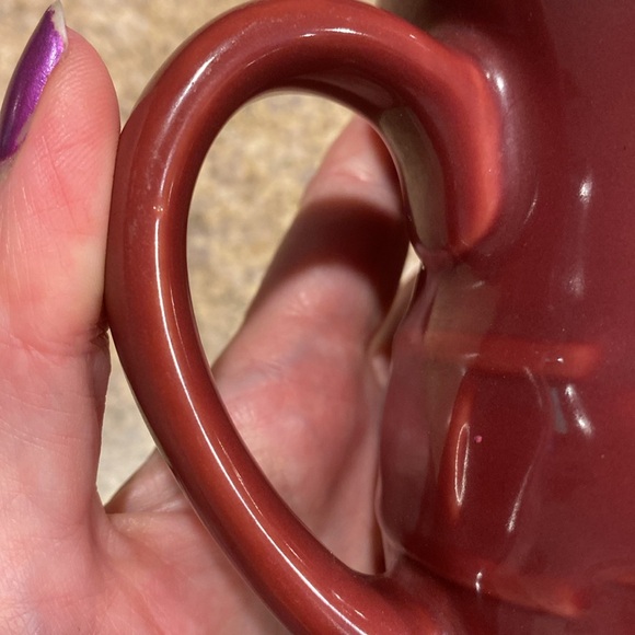 Longaberger Paprika Red Latte Pottery Woven Traditions Pedestal Mug (Mug Only) - Picture 8 of 17